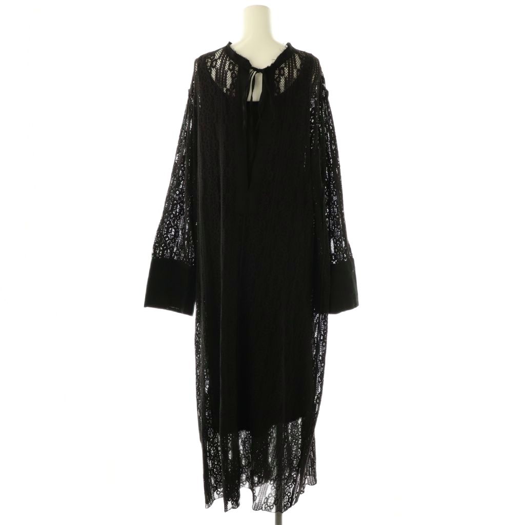 Plage 【R'IAM】レース シャツ ブラック 36 R'IAM レースシャツ