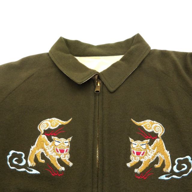 NITE KLUB OKINAWA SOUVENIR JACKET OLIVE サイズ44 ナイトクラブ