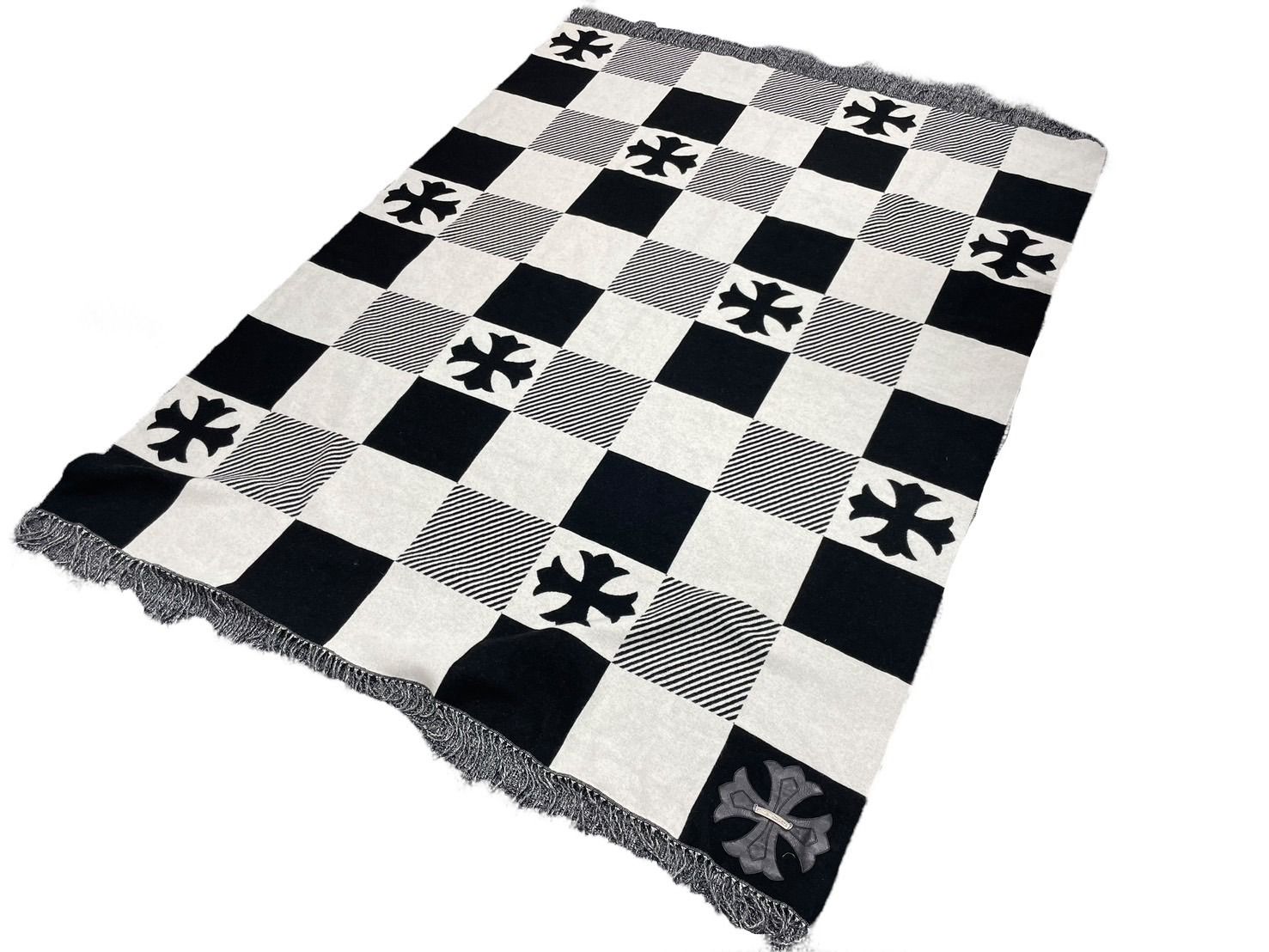 新品未使用 ChromeHearts クロムハーツ チェッカードカシミア