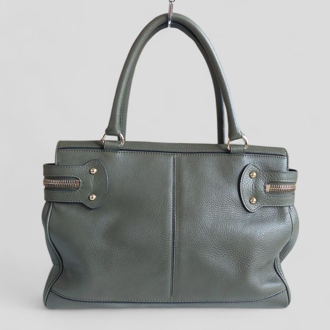 美品】MaxMara マックスマーラ トートバッグ マルゴー レザー カーキ 