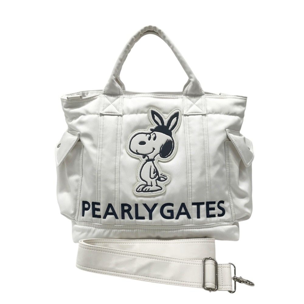 PEARLY GATES ホワイトロッカーバッグ トートバッグ PEARLY GATES｜ロッカーバッグ <一部店舗&公式オンライン