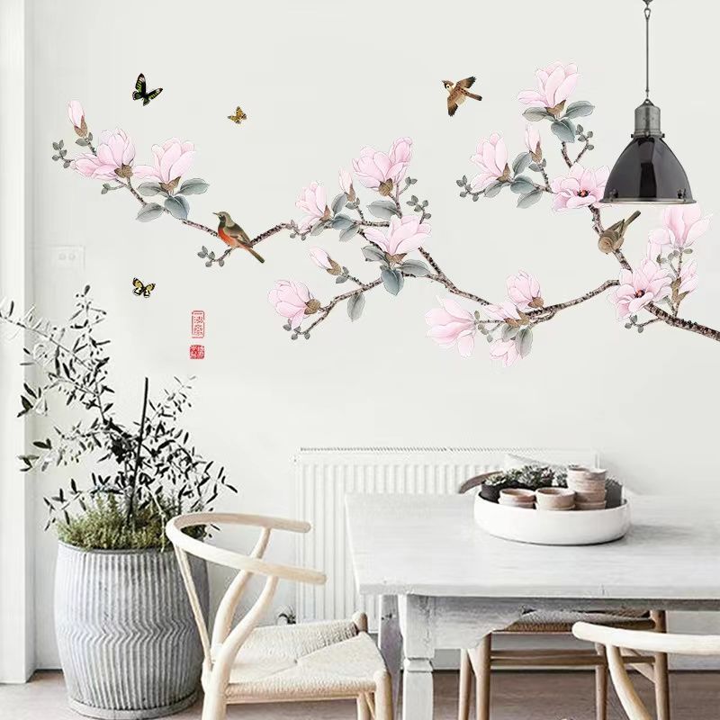 NO.408）DIY剥がせる壁飾りウォールステッカー 綺麗な仕上がり 花鳥 - メルカリ