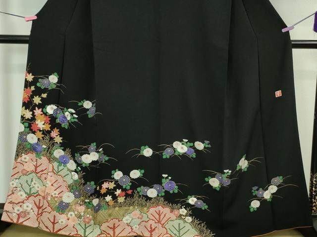 平和屋着物□極上 ファッションデザイナー 花井幸子 訪問着 刺繍 梅菊
