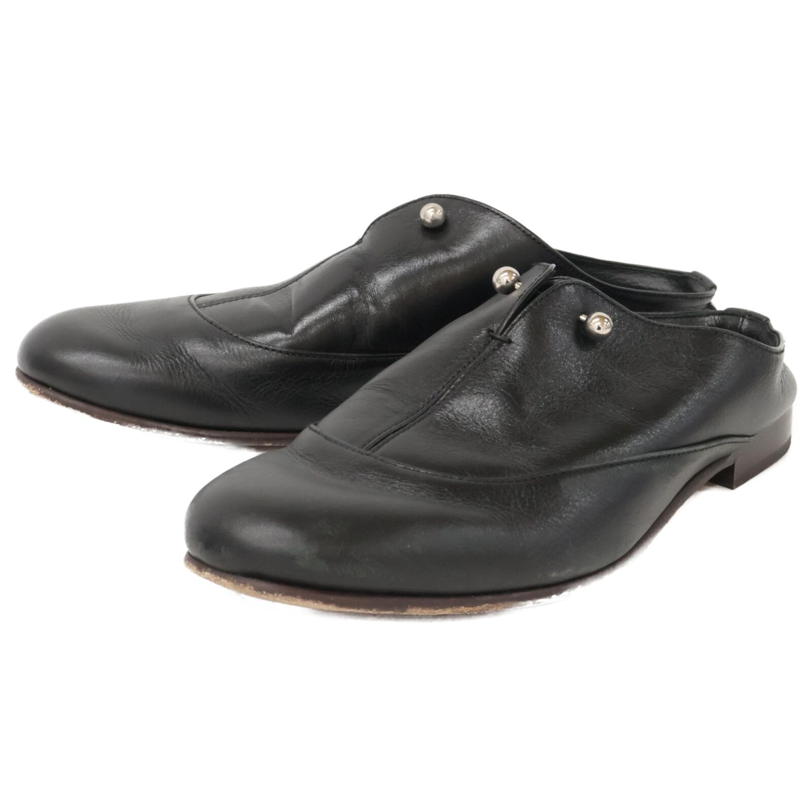 Ujoh ウジョー Pierce Mule レザー スリッパ型 ドレス 26