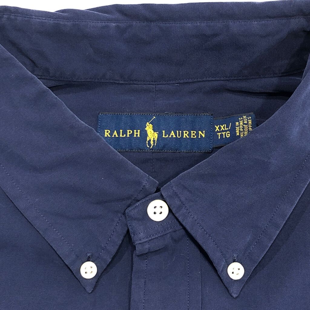 RALPH LAUREN ラルフローレン ボタンダウン 半袖シャツ 大きい