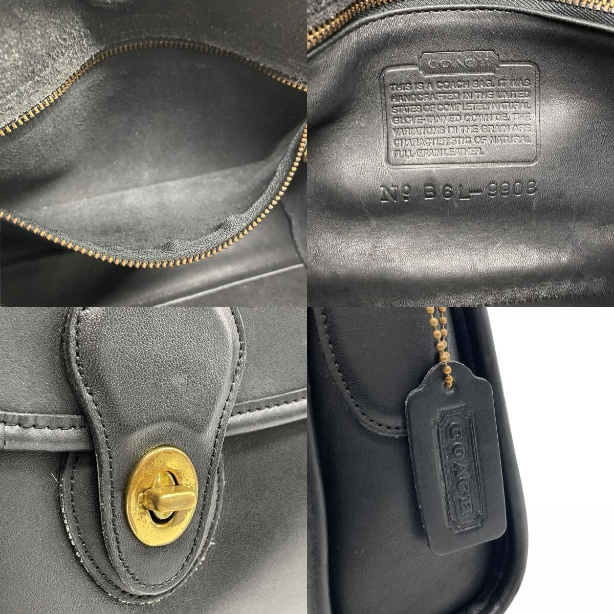 希少 COACH オールドコーチ ヴィンテージ 黒 ブラック ターン