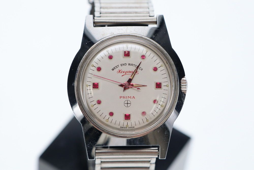 WEST END WATCH PRIMA プリマ Keepsake キープセイク レッド 手巻き 腕時計