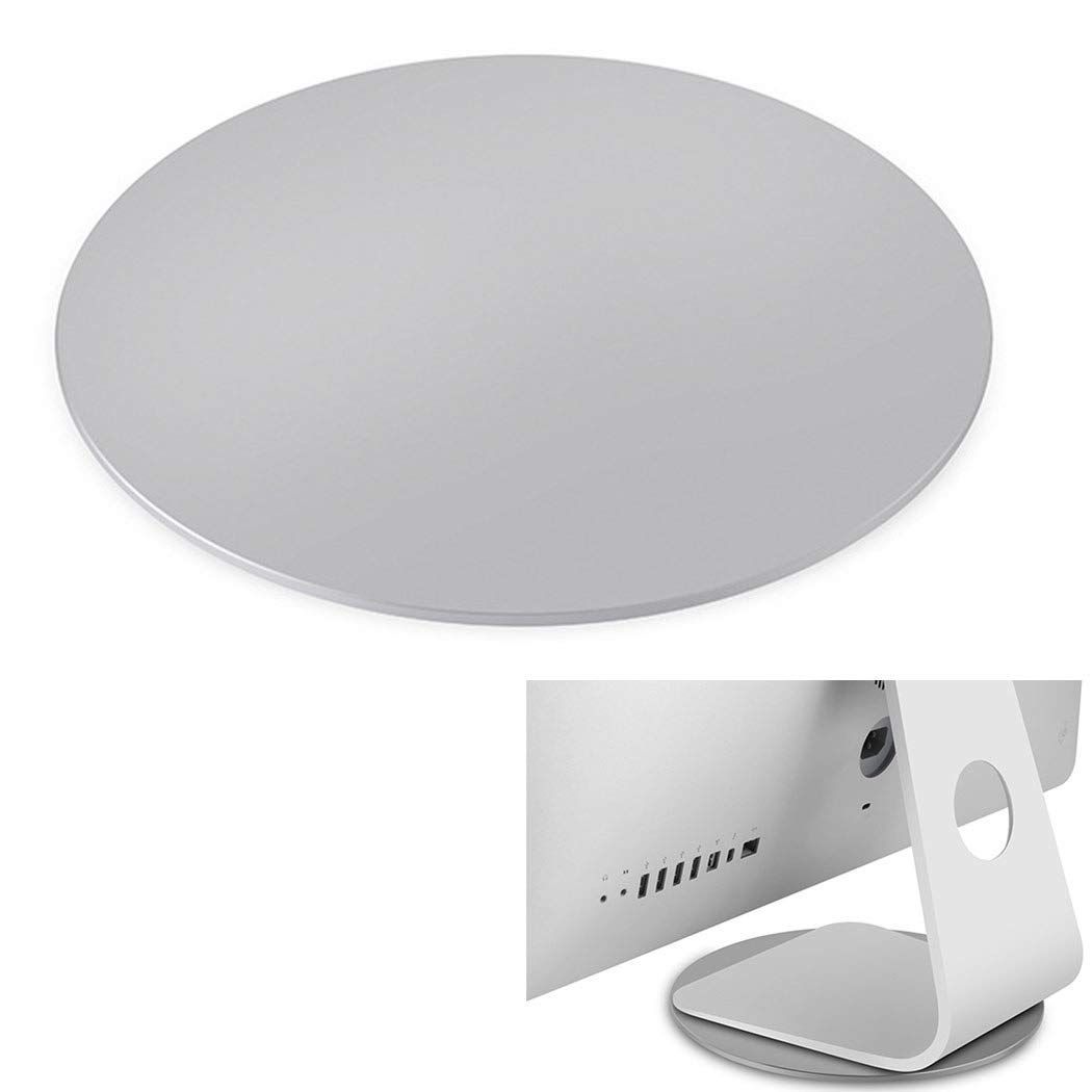 DAISII 360 回転モニターベース シルバーアルミニウム 回転台 コンピューターモニター回転台 直径22cm for ラップトップ/iMac/テレビ/液晶モニター 鉢植え アートクラフトなど