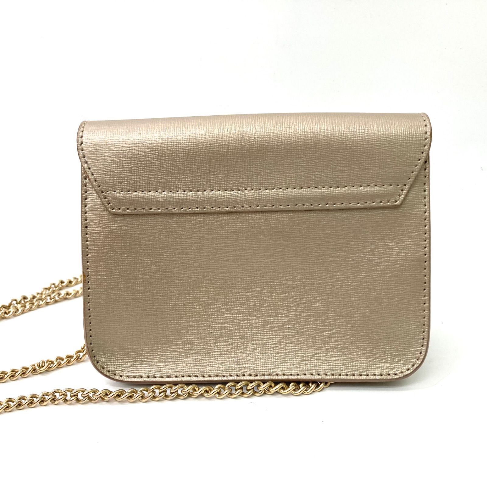 FURLA】フルラ メトロポリス チェーンショルダーバッグ シャンパン 