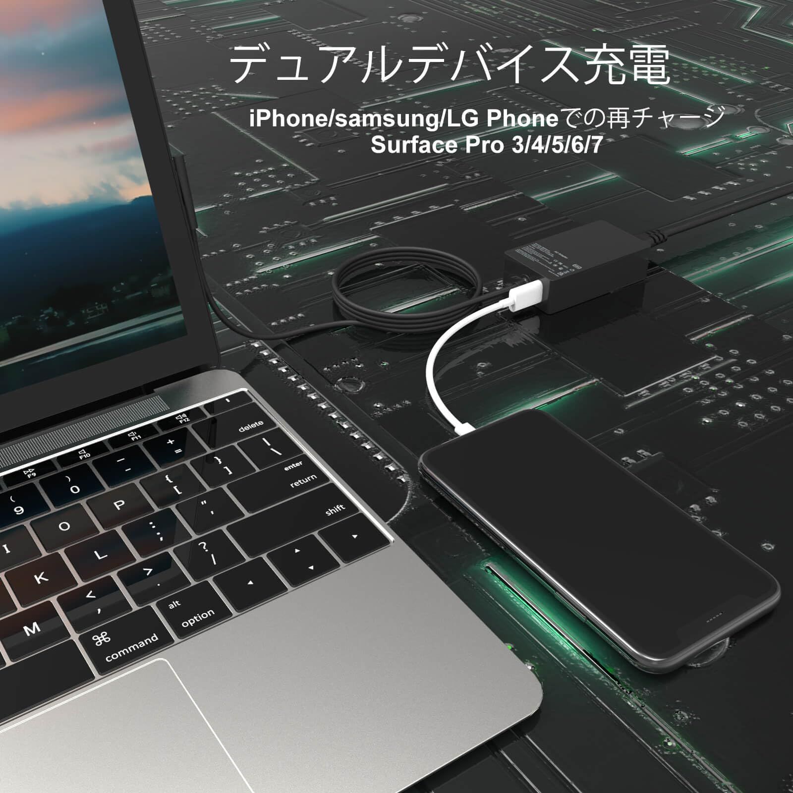 4AサーフェスSurface充電器 純正Microsoft ACアダプター15V Surface