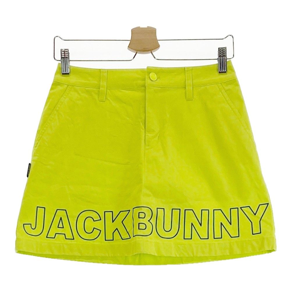 サイズ：1 JACK BUNNY ジャックバニー  インナー付きスカート 総柄 イエロー系 [240101415881] ゴルフウェア レディース ストスト サイズ：1 JACK BUNNY ジャックバニー インナー付きスカート 総