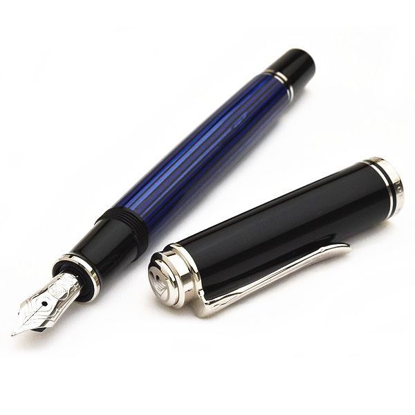 ペリカン 万年筆 Pelikan スーベレーン M405 ブルーストライプ EF