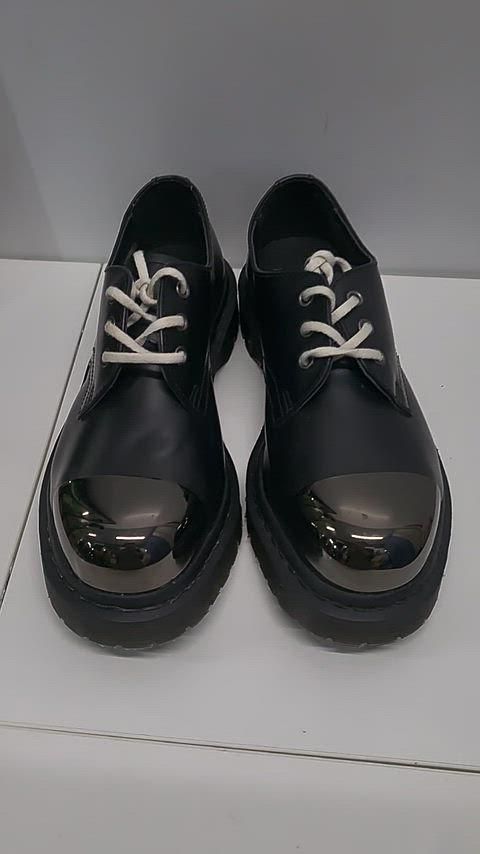 スティールトゥ ダービーシューズ