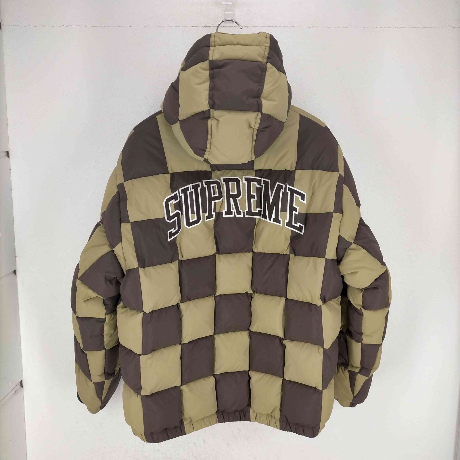 シュプリーム Supreme 19AW CHECKERBOARD PUFFY JACKET メンズ JPN：L