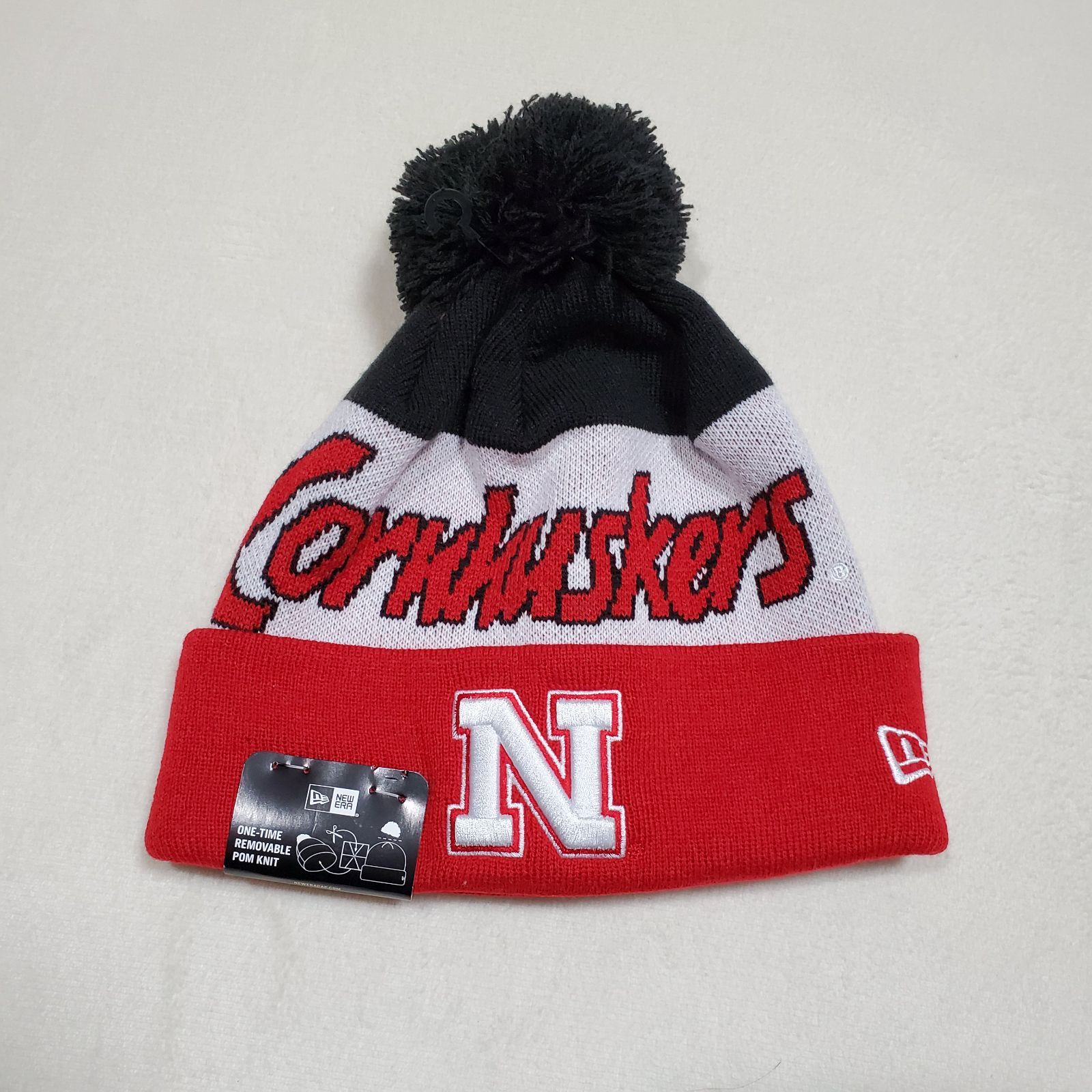 新品　ニットキャップ　ニューエラ　New Era ネブラスカ大学　NCAA