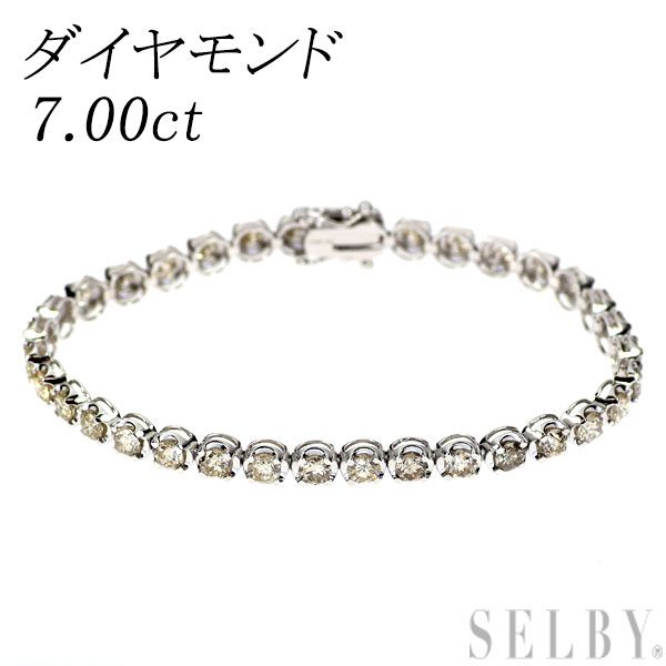 総計7.7ct K18WGルビー ダイヤモンド　 テニスブレスレット 1.0ct ファッション 総計7.7ct K18WGルビー ダイヤモンド テニス