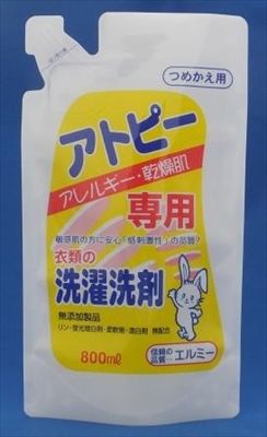 まとめ買い-15点セット エルミーアトピー衣類洗剤詰替用８００ＭＬ コーセー 衣料用洗剤 自然派