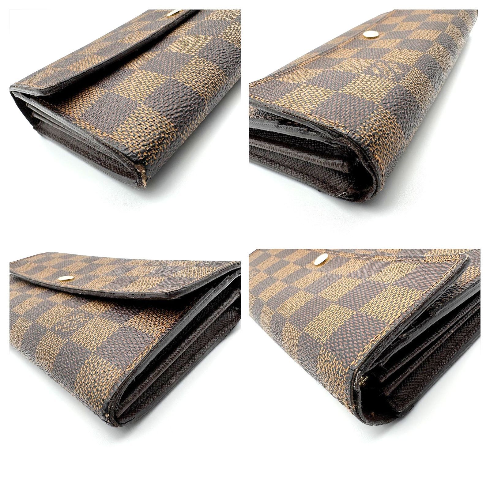 【良品】LOUIS VUITTON ルイヴィトン ダミエ サラ 長財布 ブラウン 良品 】LOIS VUITTON ルイヴィトン ダミエ ポルトフォイユサラ