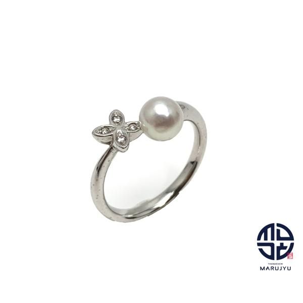 新規開店 MIKIMOTO ミキモト K18 18金ホワイトゴールド アコヤパール