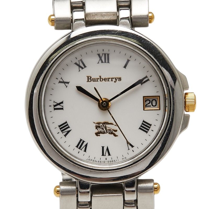 バーバリー シルバー ゴールド ステンレススチール メッキ レディース BURBERRY 1-0234315