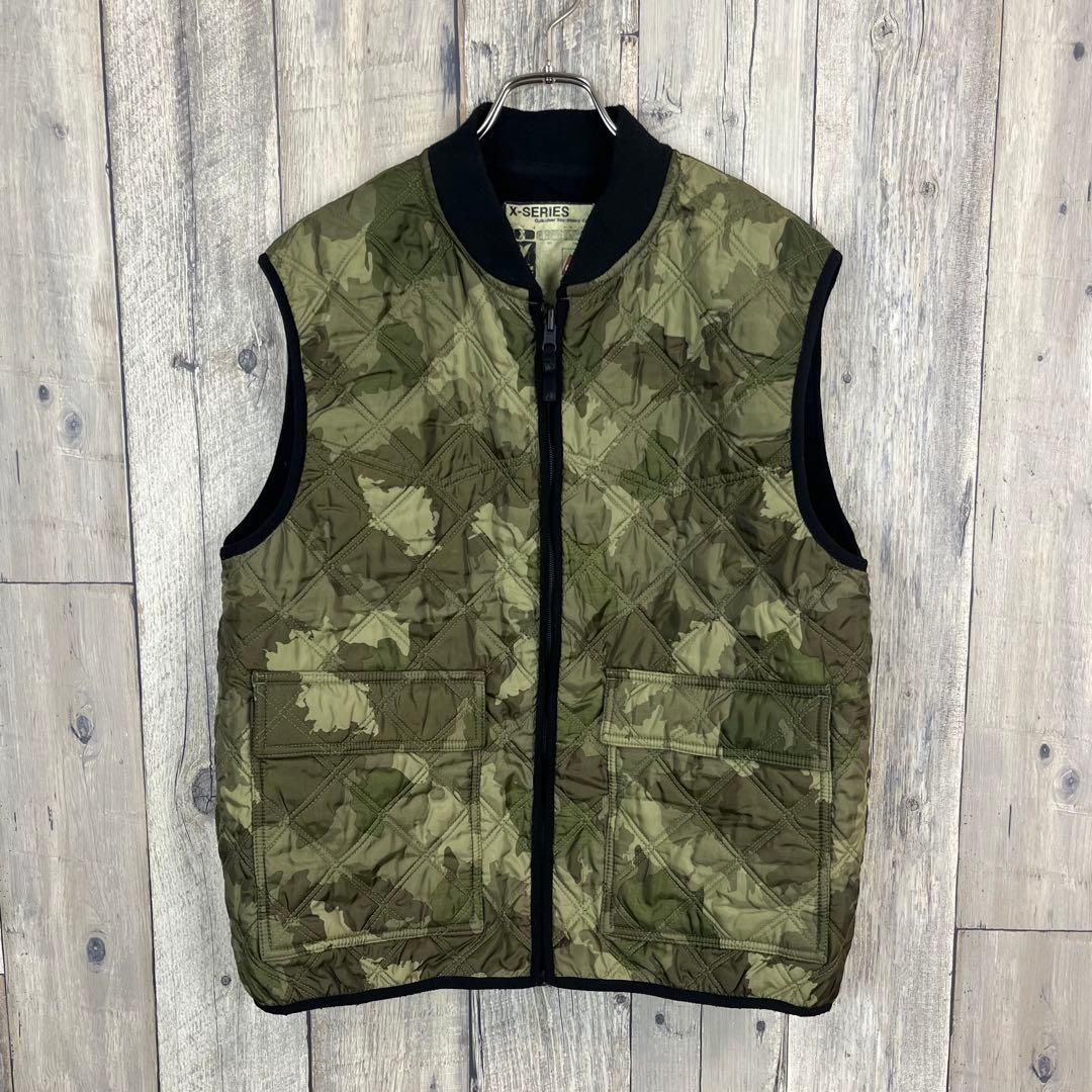 OLD QUIKSILVER 00s クイックシルバー 迷彩 中綿 ダウンベスト - メルカリ