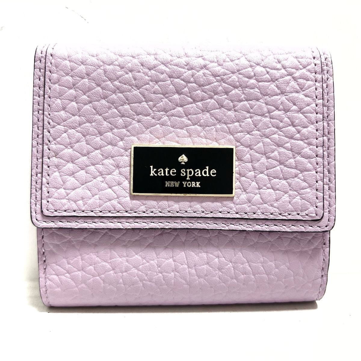 Kate spade(ケイトスペード) Wホック財布美品 - PWRU5077 ライトパープル レザー - メルカリ