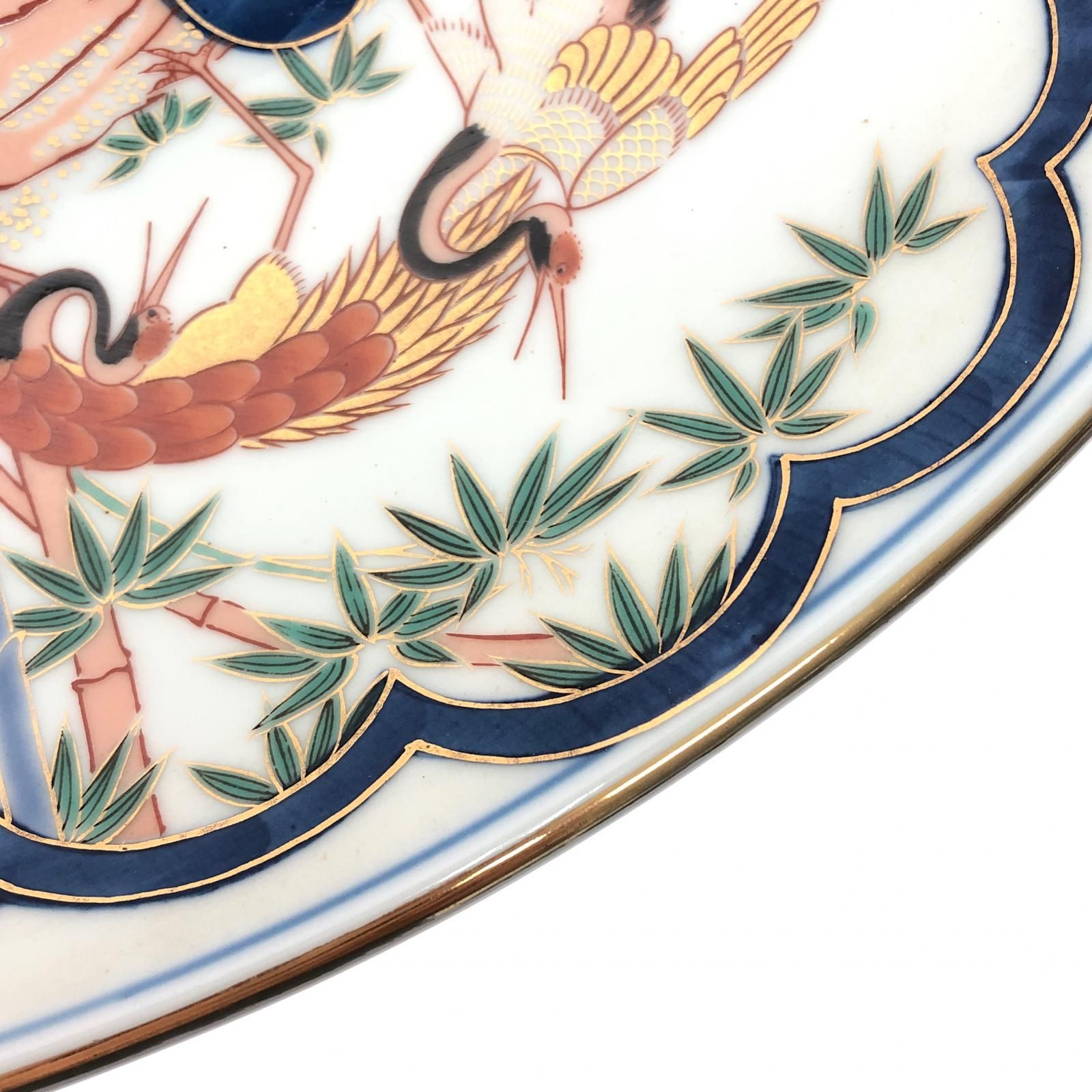 有田焼 哲山作 大皿 有田焼 哲山 大皿 飾り皿 骨董 アンティーク 昭和