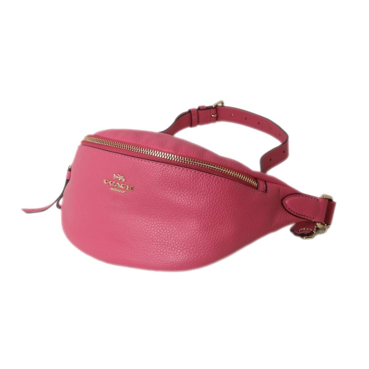 COACH/コーチ レザーウエストバッグ ボディバッグ ピンク F48738 ES B 