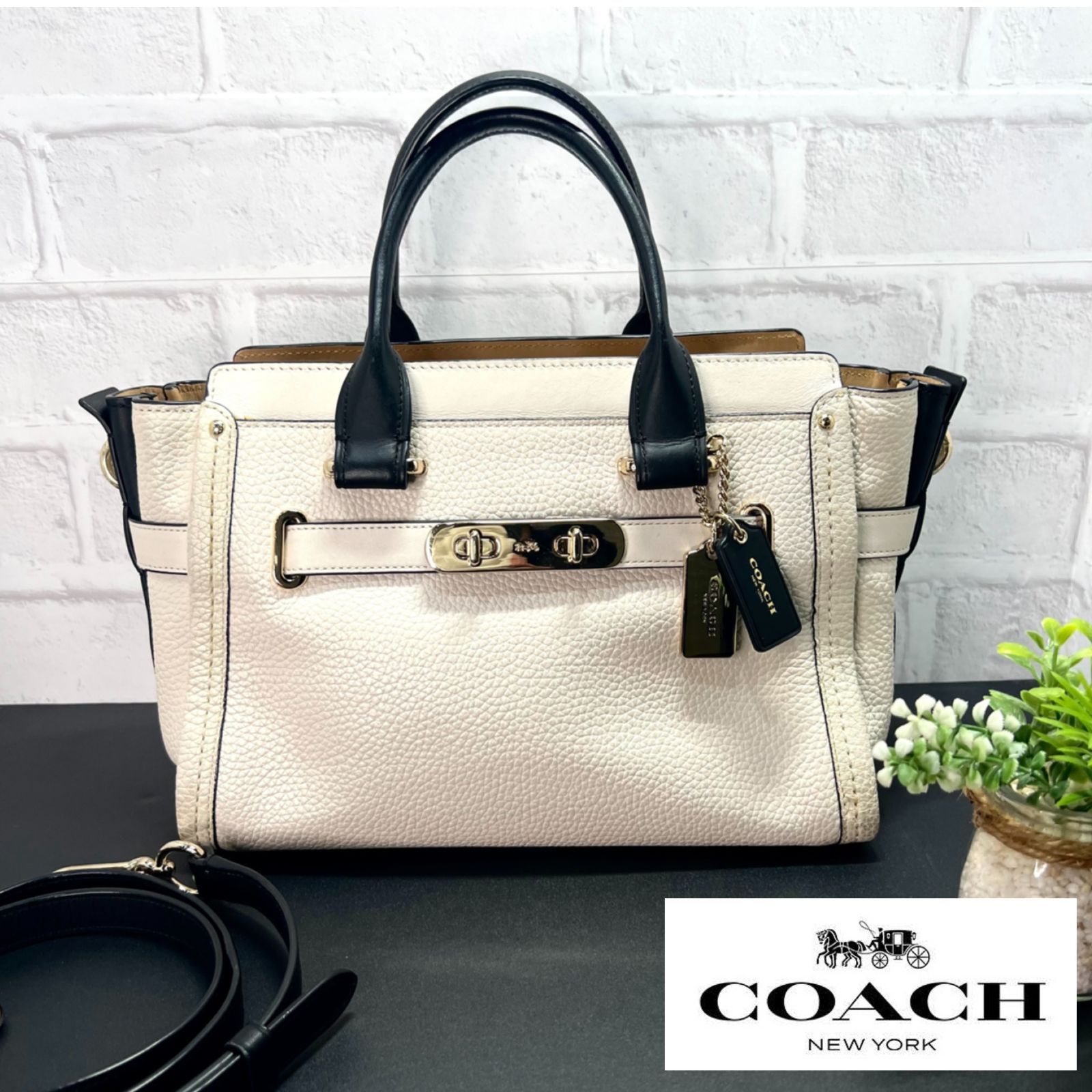 COACH／コーチ 34417 スワッガー27 キャリーオール ハンドショルダー 