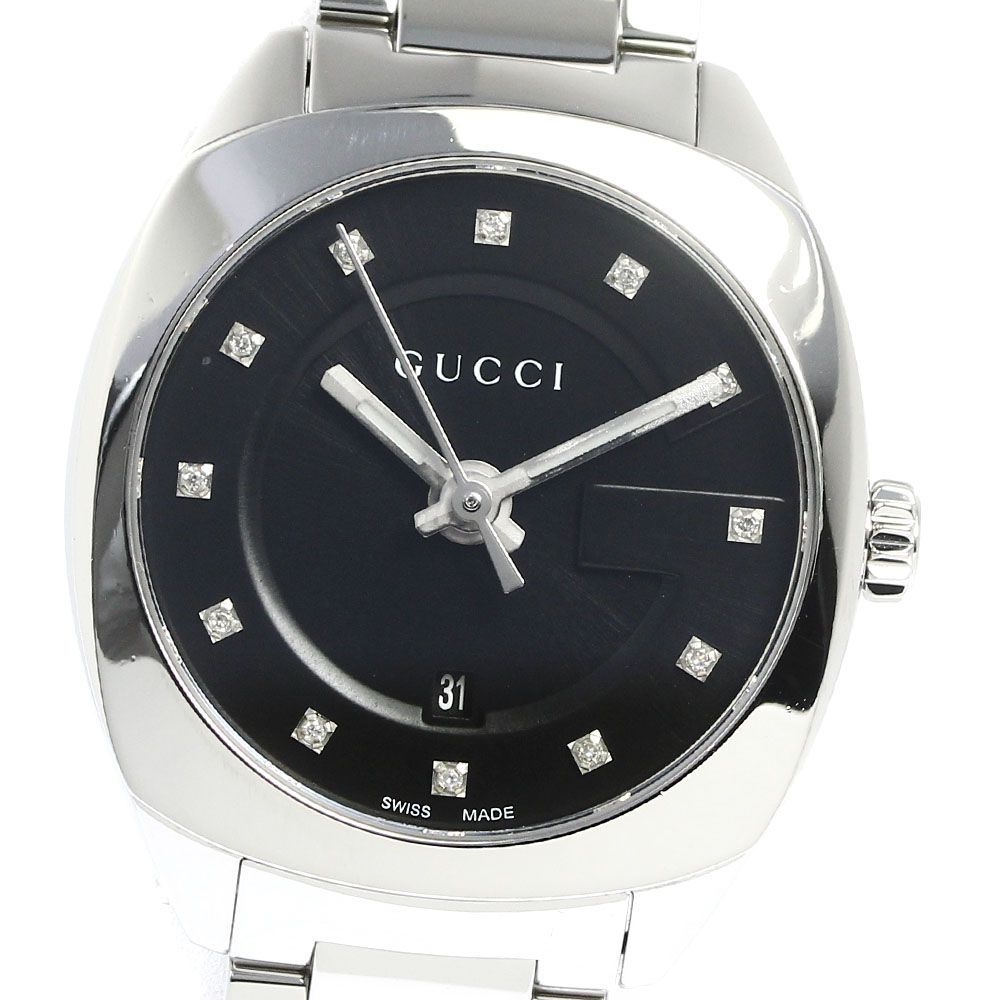 グッチ GUCCI 142.5/YA142503 ミドルウォッチ 12Pダイヤ クォーツ