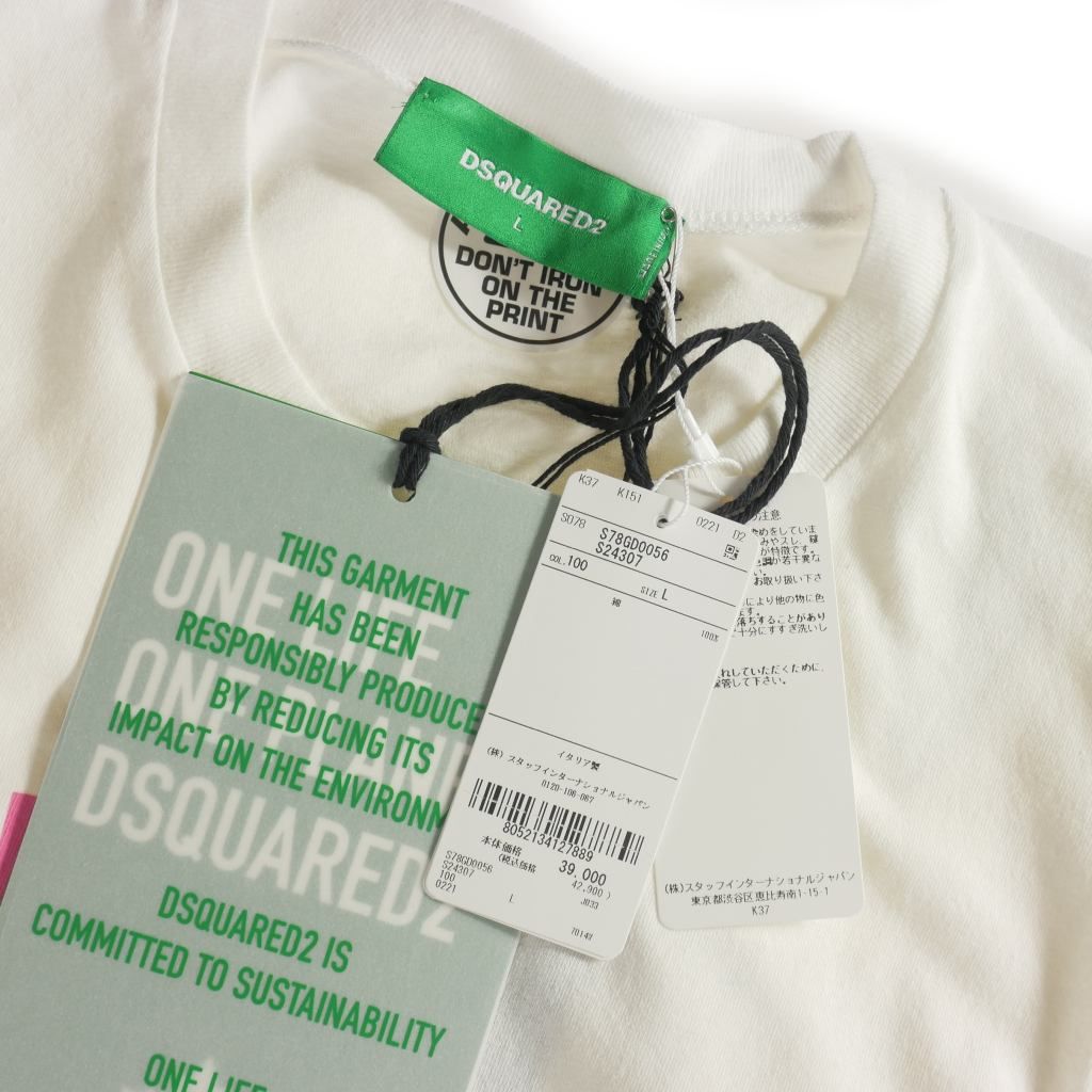 ディースクエアード DSQUARED2 22SS ONE LIFE ONE PLANET ロゴ