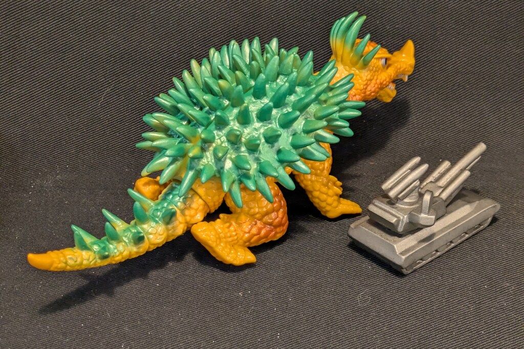 マーミット 世紀の大怪獣シリーズ アンギラス(1期/戦車入/オレンジ成型