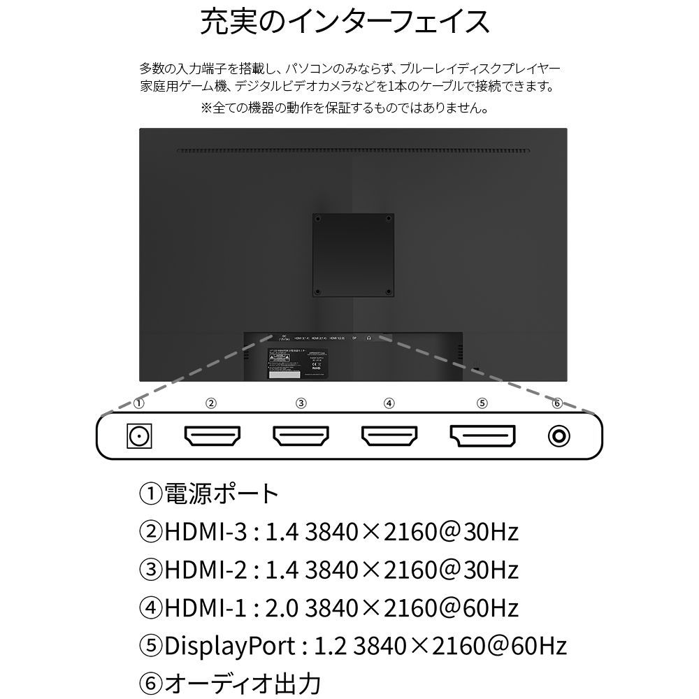 JAPANNEXT 4K HDR対応 27インチ JN-I27UR-H-Y JAPANNEXT 4K HDR対応 27ｲﾝﾁ JN-I27UR-H-Y HDMI DP sRGB100% IPS