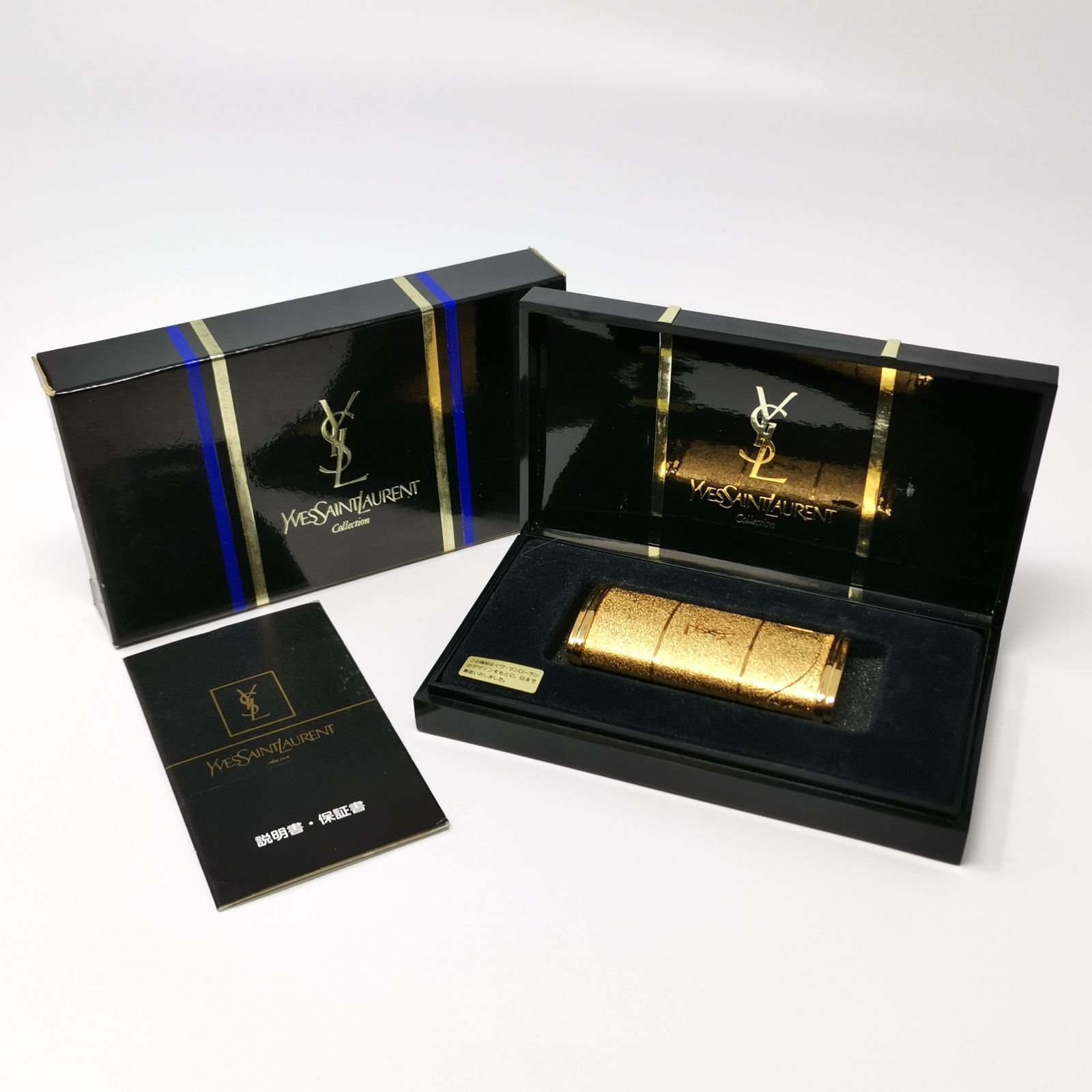 満足保障！ YSL イヴサンローラン ライター 金メッキ 箱あり 着火未 管理番号ARCANKO229 上昇志向の