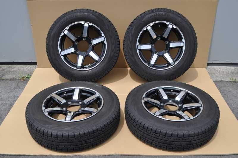 スタッドレスタイヤ 2020年製 175 80 R16 8 9分 16×5.5J 22 5H PCD139.7 JA11 ジムニー ランドベンチャー ice GUARD G075 s019751J