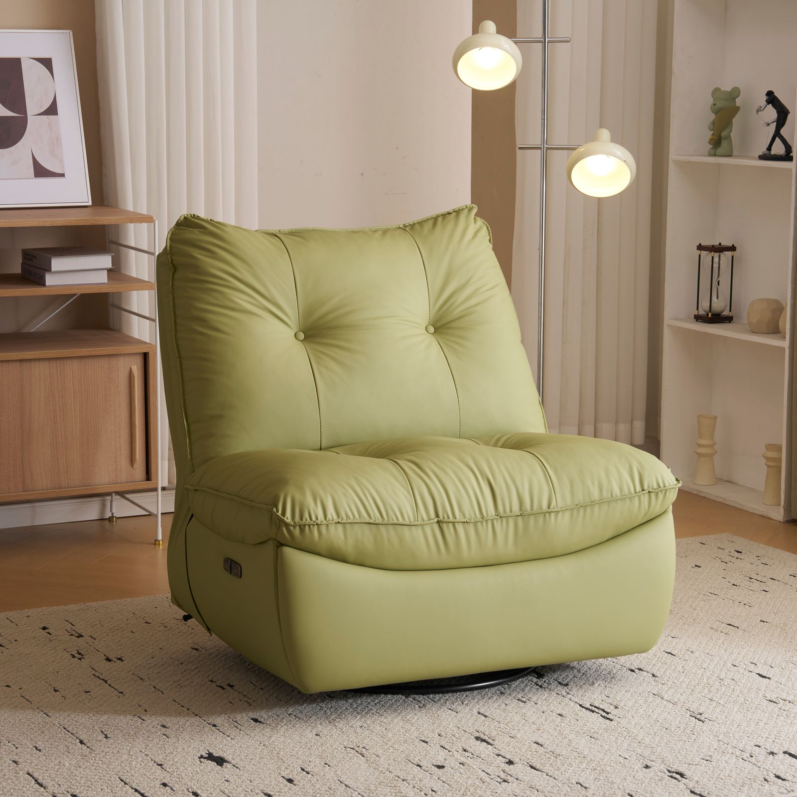 送料込み！本革仕様 バルセロナチェア オットマン リプロダクト ミース