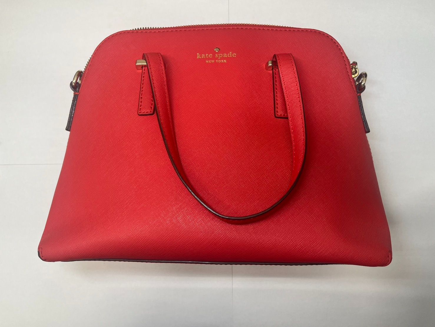美品 kate spade 赤　ハンドバッグ　ショルダーバッグ kate spade レッド ハンドバッグ