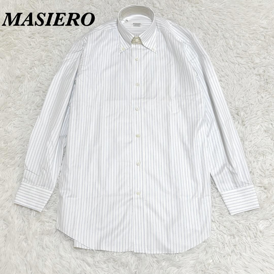 MASIERO FIRENZE 長袖BDシャツ 15 1|2 39 白