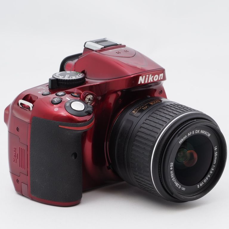 Nikon ニコン D5200 レンズキット AF-S DX NIKKOR 18-55mm f/3.5-5.6G VR付属 レッド D5200LKRD  カメラ本舗｜Camera honpo メルカリ