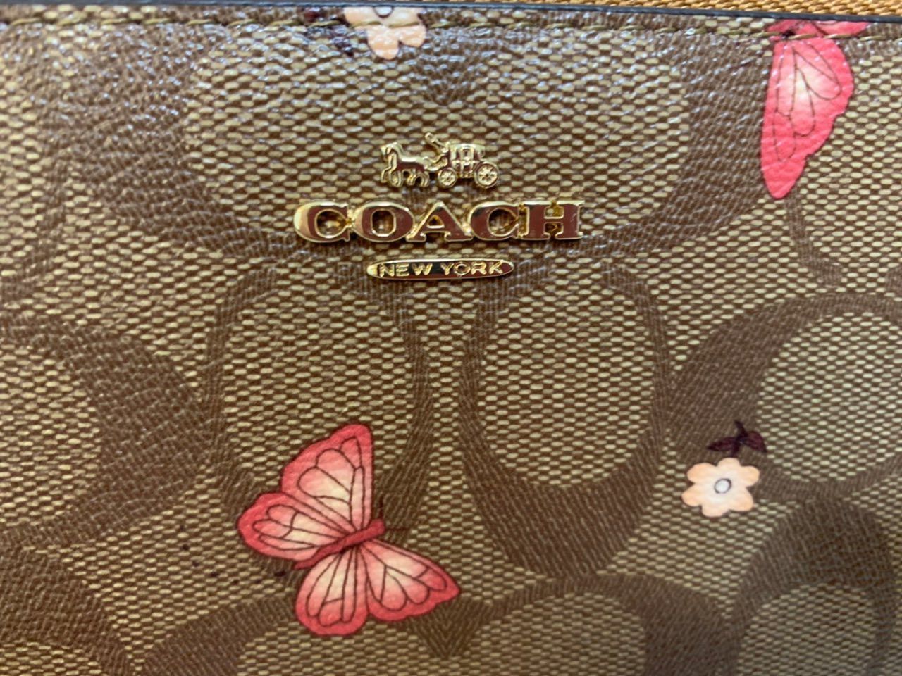 公式オンラインショップ COACH コーチ☆長財布 ちょうちょ