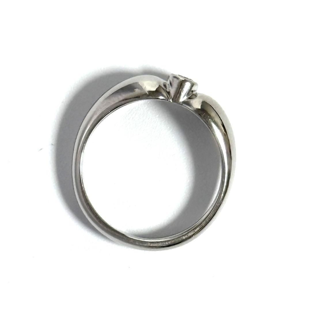 8号】ティファニー ダブル ティアドロップ リング 指輪 プラチナ