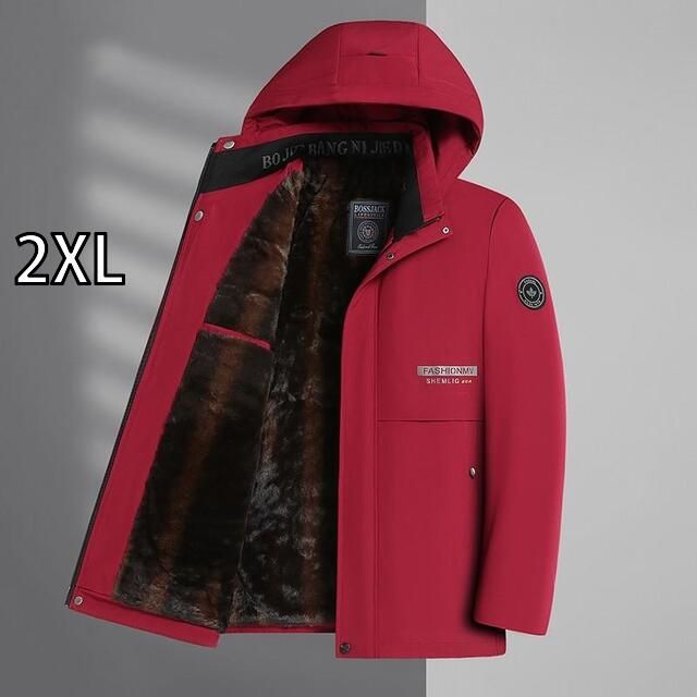 2XL 秋冬 コーデ メンズ 服 シンプル ファッション オシャレ 大人 かっこいい 大きいサイズ ストリート 紳士服 無地 暖かい ダウン 綿 ジャケット アウター コート ジャケット アウター