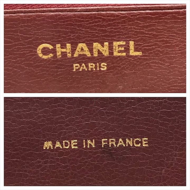 良品 CHANEL シャネル ココマーク マトラッセ ラムスキン チェーン  