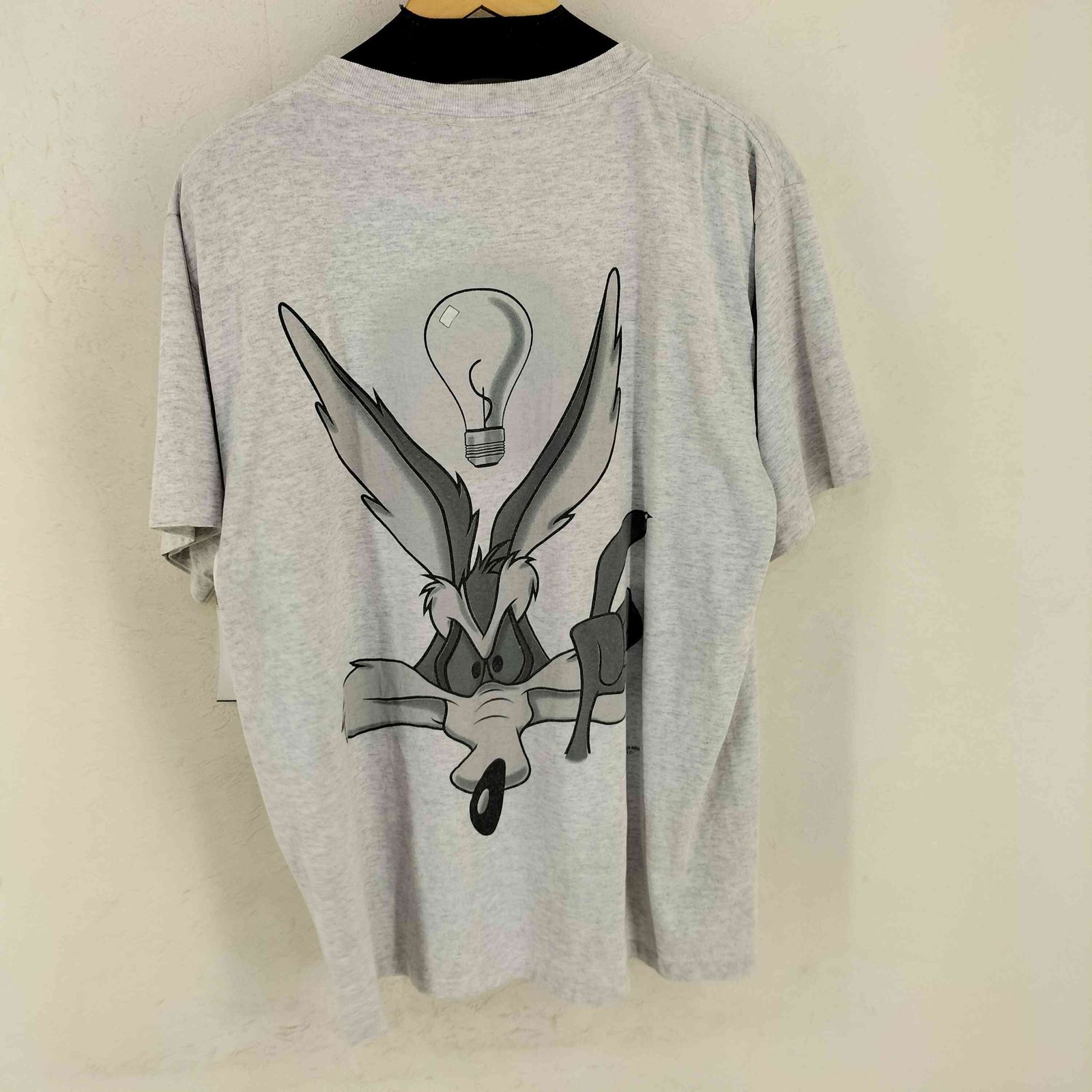 〜90s 7up キャラクタープリントTシャツ L ホワイト シングルステッチ チェンジズ CHANGES 90s USA製 シングルステッチ キャラクター