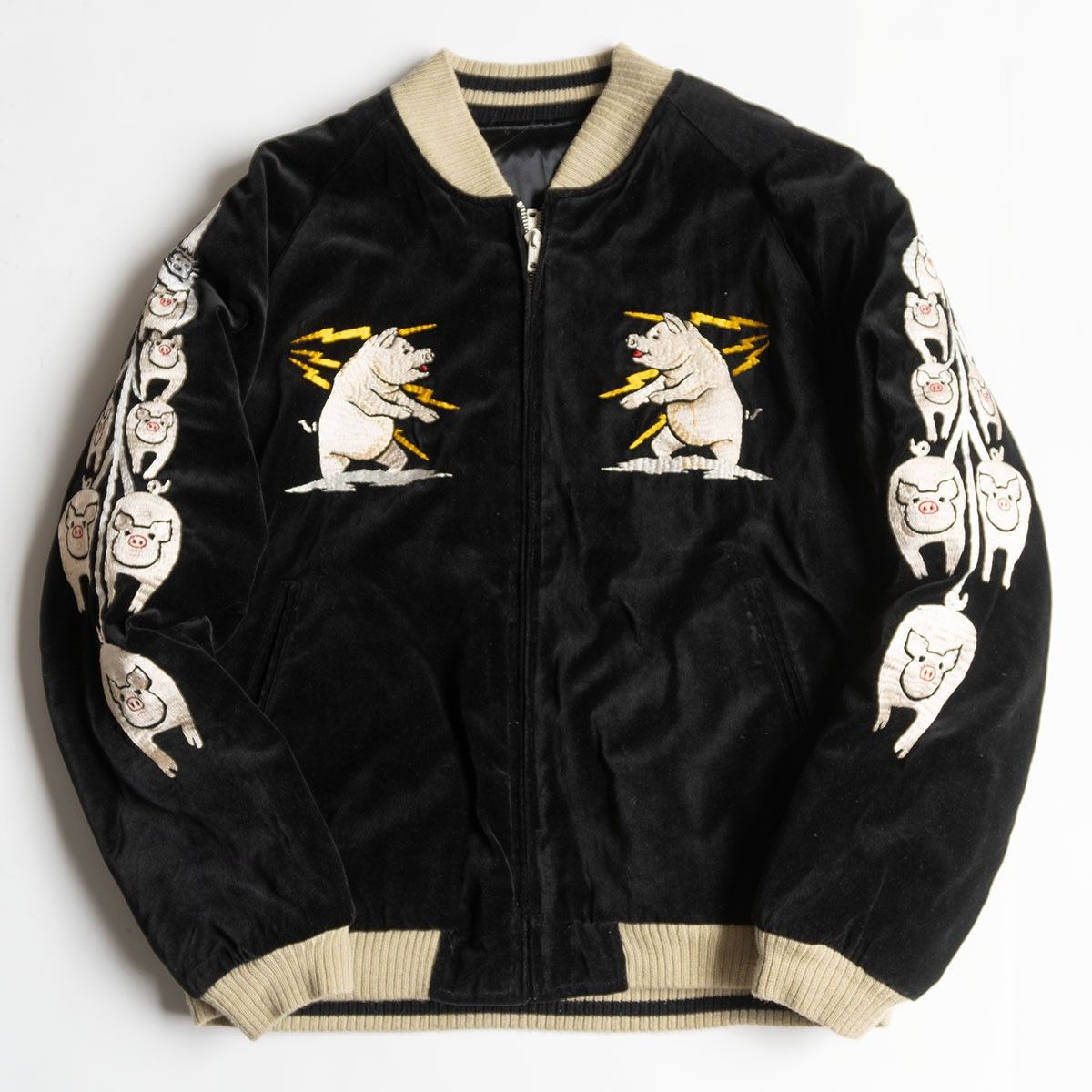 美品】STUDIO D'ARTISAN【別珍 リバーシブルスカジャン】L ジャケット