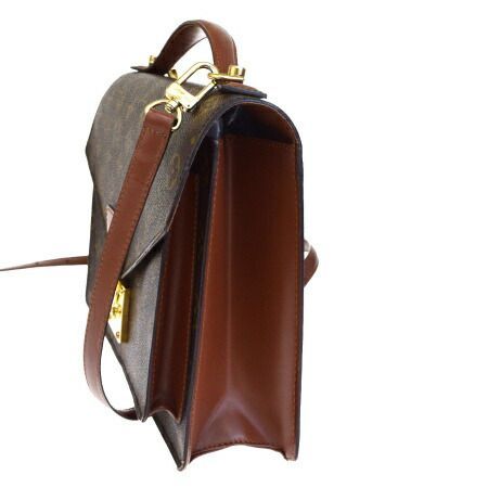 LV ルイ ヴィトン M51185 モンソー ショルダー ハンド バッグ ★ 現金代引き可 ルイヴィトン モノグラム モンソー26 M51185 ビジネスバッグ 金具