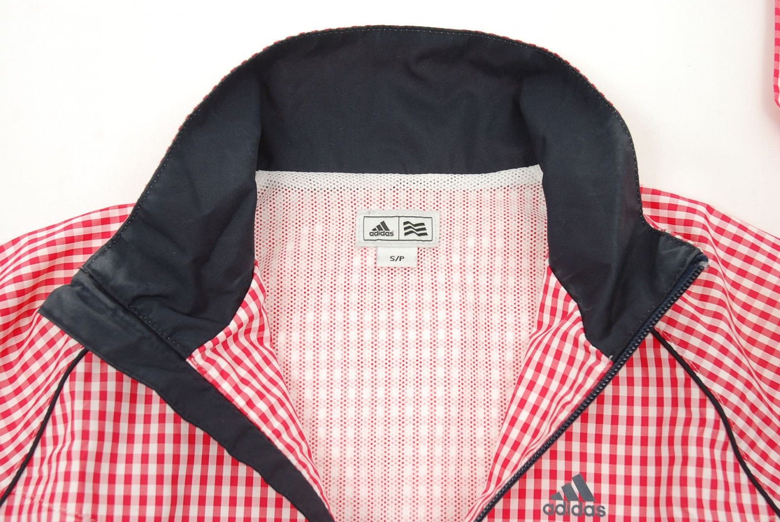 中古 レディース アディダス adidas レインウエア S 濃ピンク×白