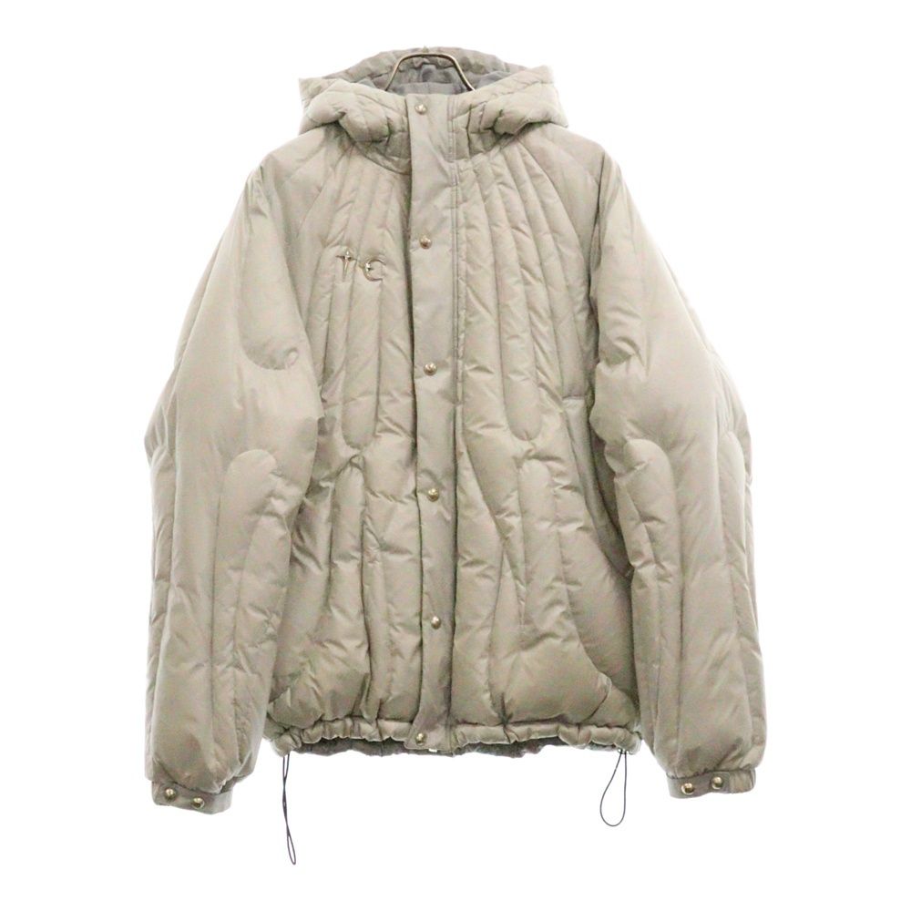 THUG CLUB サグクラブ CAVE GOOSE DOWN JACKET ロゴプレート ジップアップ ダウンジャケット ホワイト TC23PA0104