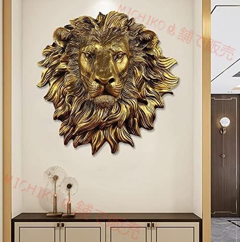 装飾品置物真鍮ライオンヘッドペンダントオーナメントリスト銅ドアハンギングウォールデコレーションクラフト