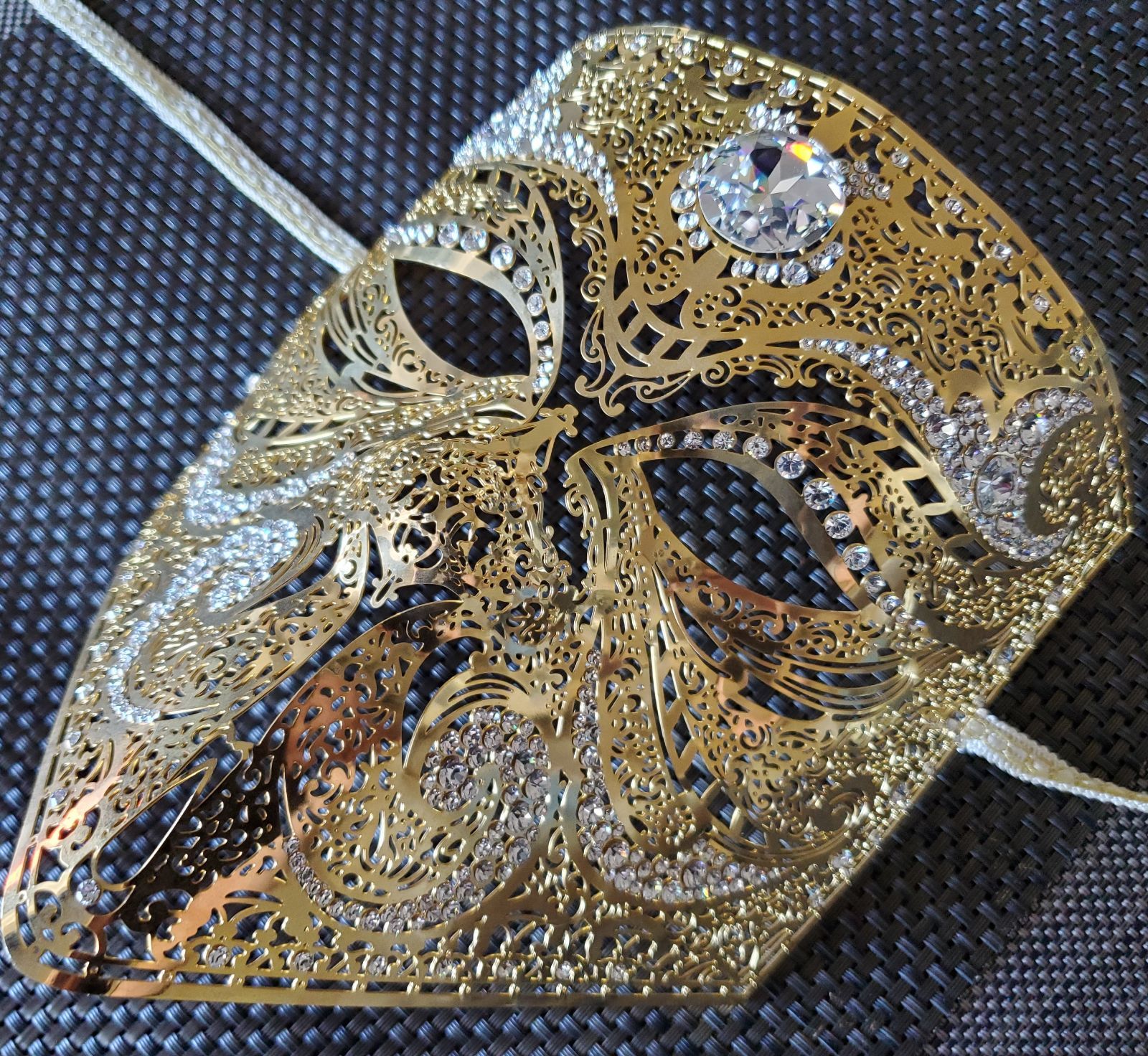 ベネチアンマスクBauta Ducale Black